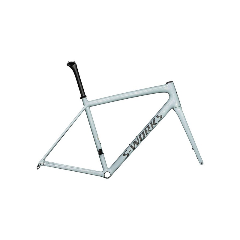 Specialized aethos S-Works frmset gloss sea foam / dry brushed violet + gold ghost pearl / smoke 56