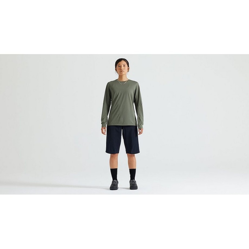 Specialized gravity training jersey ls wmn oak green xs