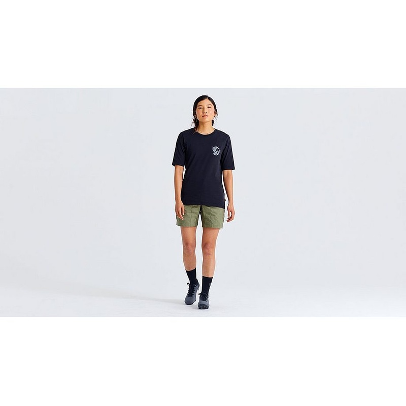Specialized s/f cotton pocket tee ss wmn black xl