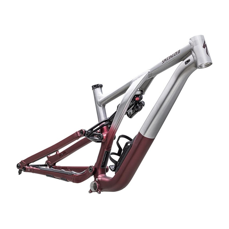 Specialized Stumpjumper evo alloy frm frame satin brushed aluminum / maroon s2