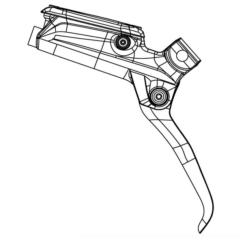 SRAM Level Ultimate Disc Brake Lever Assembly – Carbon Lever Version 2 Black