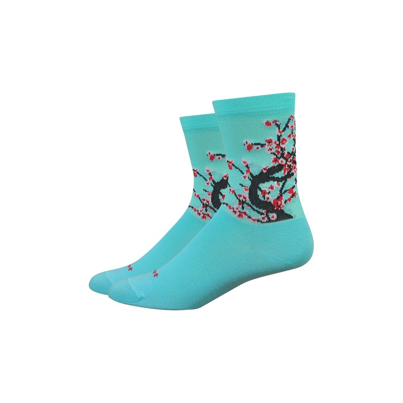 DeFeet Aireator 4″ Socks Neptune/Black/Red L