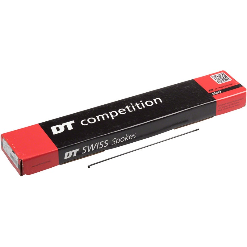DT Swiss Competition Spoke: 2.0/1.8/2.0mm 282mm J-bend Black Box of 100
