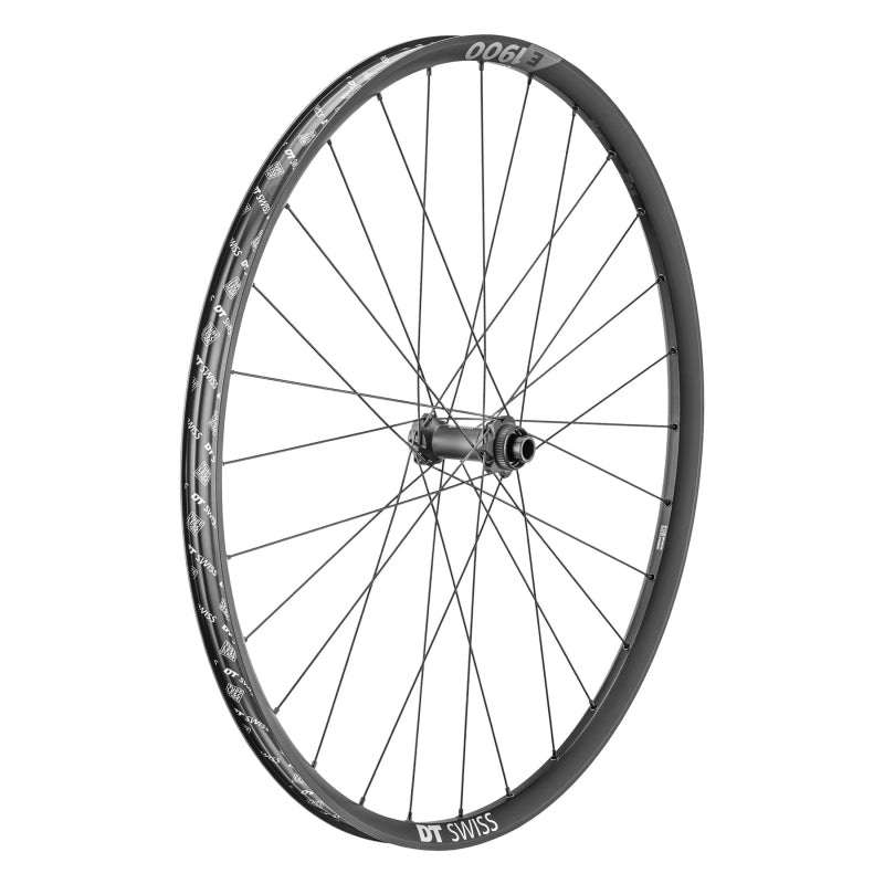 DT Swiss E 1900 Spline 30 Front Wheel – 27.5″ 15 x 110mm Center-Lock Black