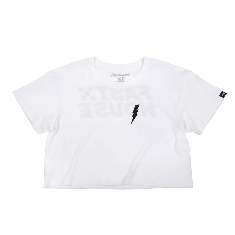 Fasthouse Drift Crop Tee – Womens – White