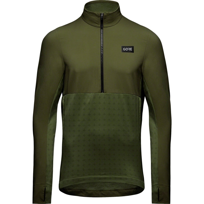 GORE Trail KPR Hybrid 1/2-Zip Jersey – Utility Green, Men’s, Large