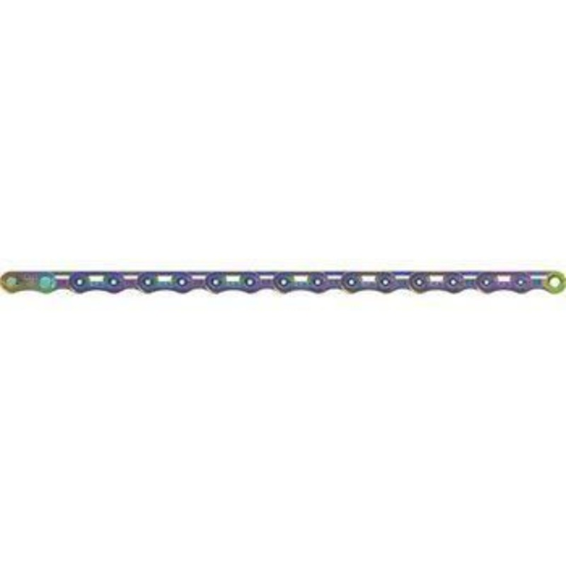 SRAM RED Flattop Chain – 12/13-Speed, 126 Links, Flattop, PowerLock, Rainbow, E1
