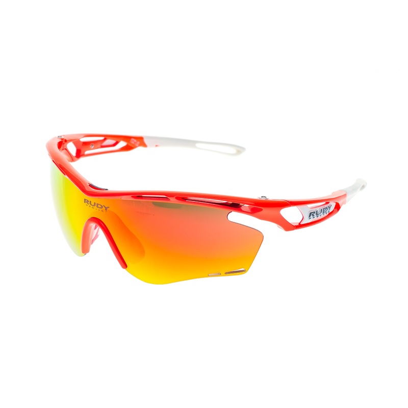 Rudy Project Tralyx Sunglasses Red Fluo Frame Multi LS Orange Lens