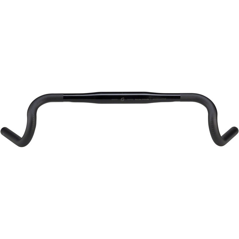 Salsa Woodchipper Deluxe Drop Handlebar – Aluminum, 31.8mm, 46cm, Black