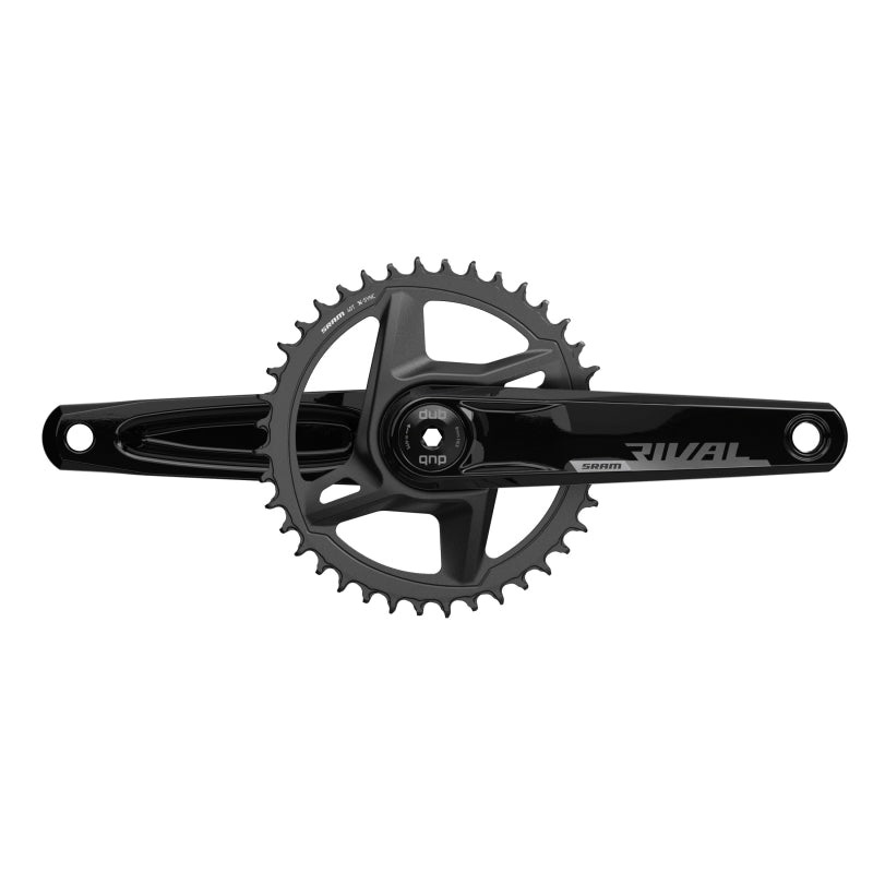 SRAM Rival 1 AXS Wide Crankset – 165mm 12-Speed 46t 8-Bolt Direct Mount DUB Spindle Interface BLK D1