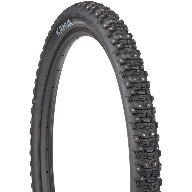 45NRTH Kahva Tire – 27.5 x 2.1, Tubeless, Folding, Black, 60tpi, 240 Concave Carbide Studs