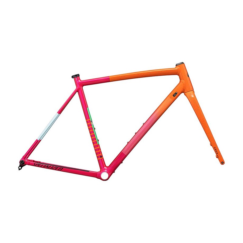 Specialized crux dS-Works frmset gloss amber glow / vivid pink / metallic midnight shadow / speckle 56