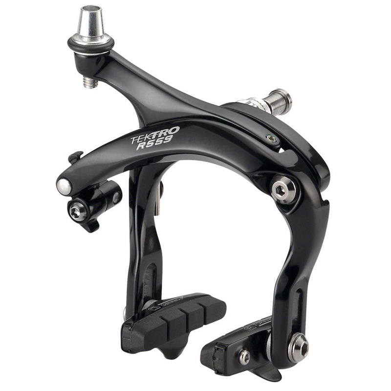 Tektro R559 Road Caliper Brake – Rear Dual Pivot Recessed Nut Mount High Polish BLK