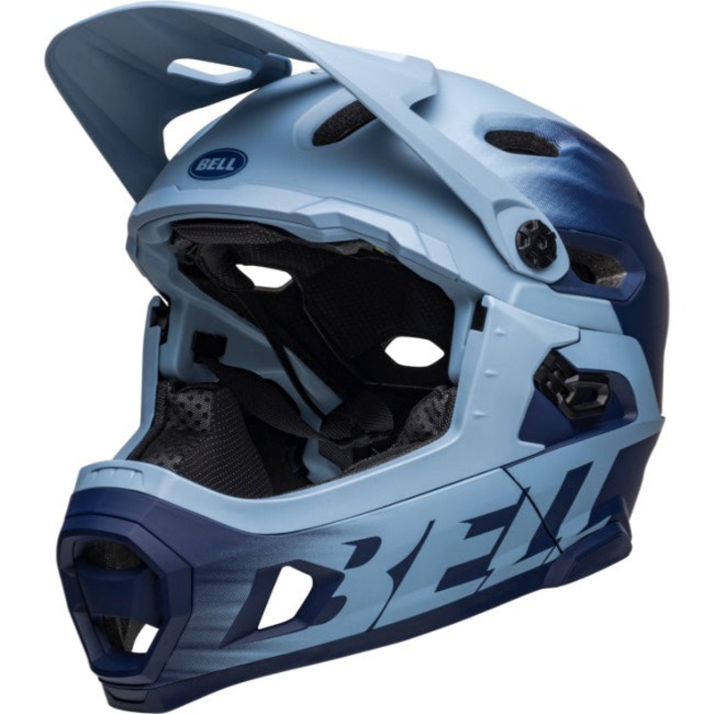Bell Super DH Spherical Full Face Helmet – Matt Light Blue-Navy