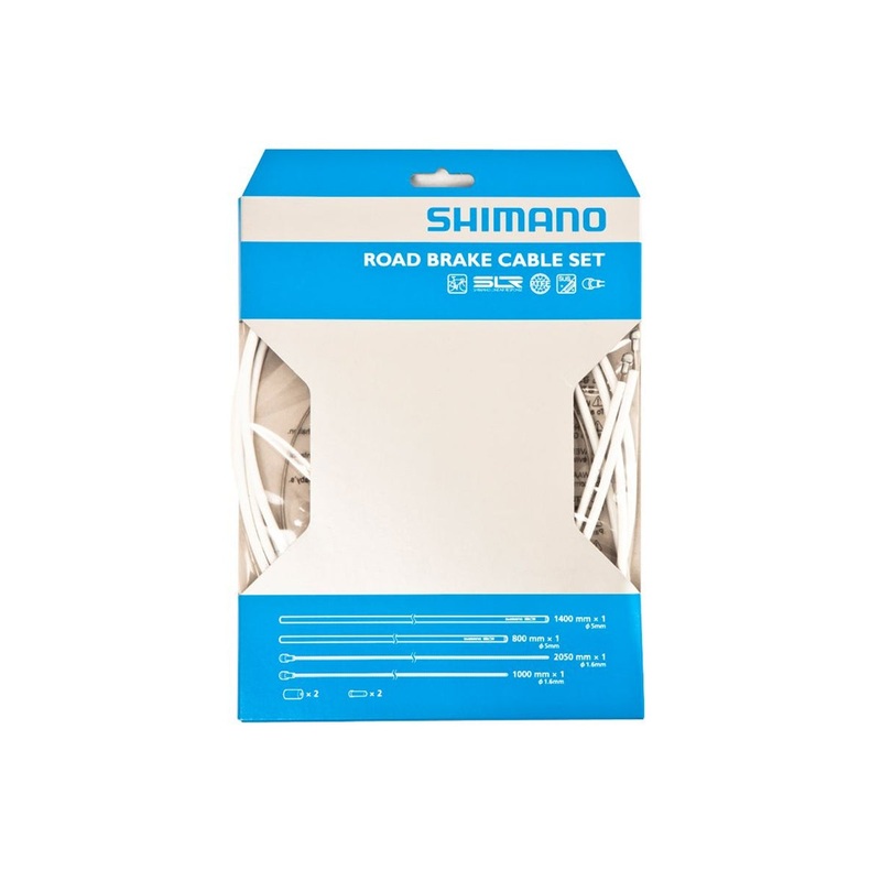 Shimano Road PTFE Brake Cable Set – White