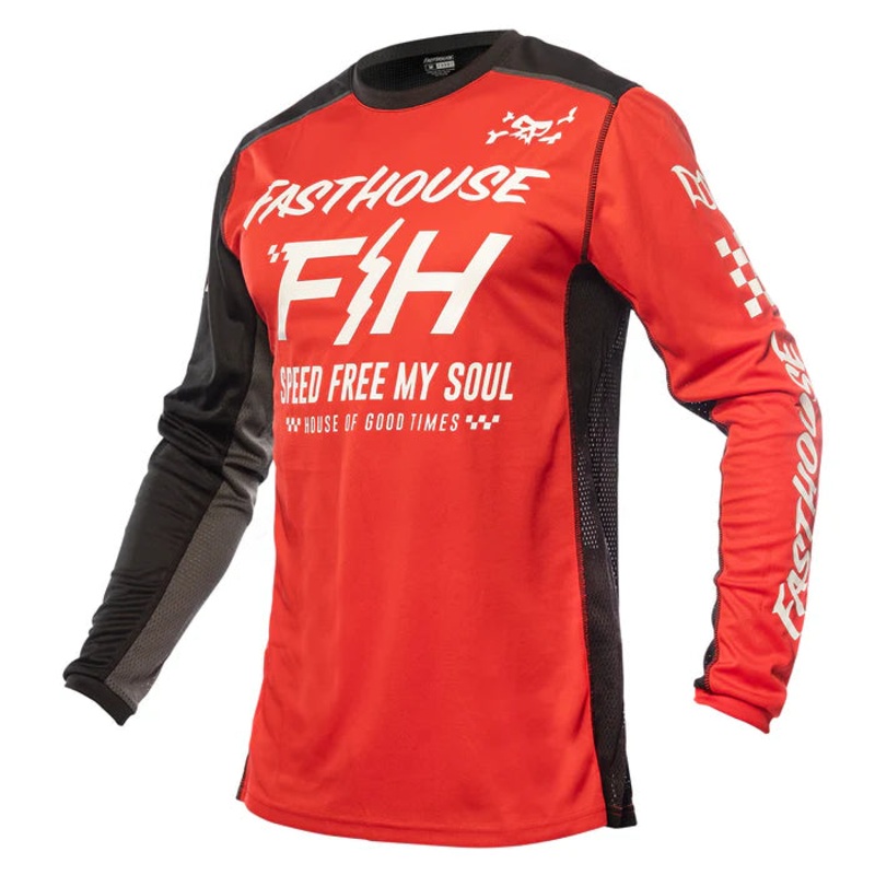 Fasthouse Grindhouse Slammer Jersey – Red-Black