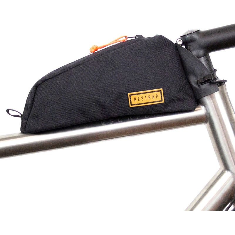 Restrap Bolt-On Top Tube Stem Bag Black Bicycle Top Tube Bags