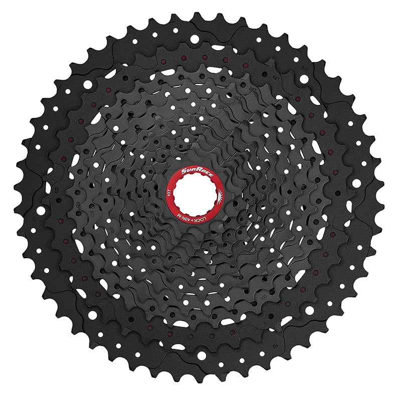 SunRace MZ91X Cassette – 12-Speed 10-50t Black Chrome For XD Driver Body