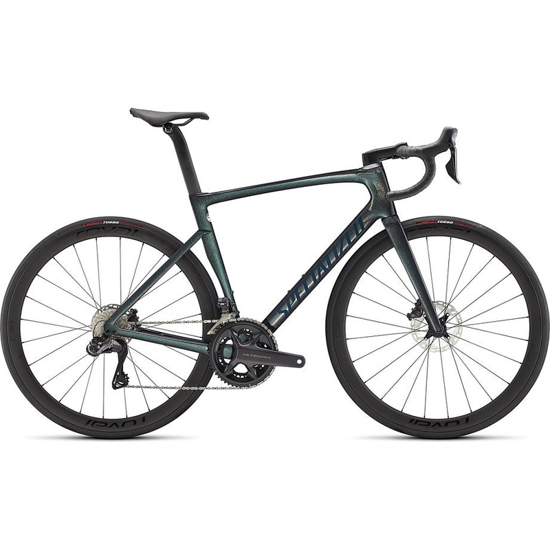 2022 Specialized tarmac sl7 expert bike gloss carbon/oil tint/forest green 56