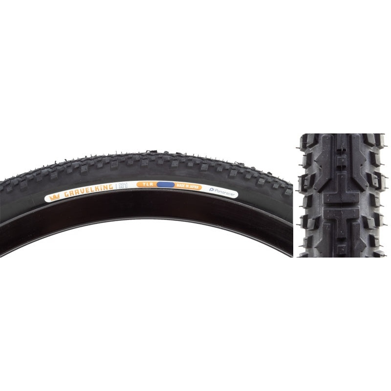 Panaracer GravelKing X1 Tire – 700 x 45 Tubeless Folding Black