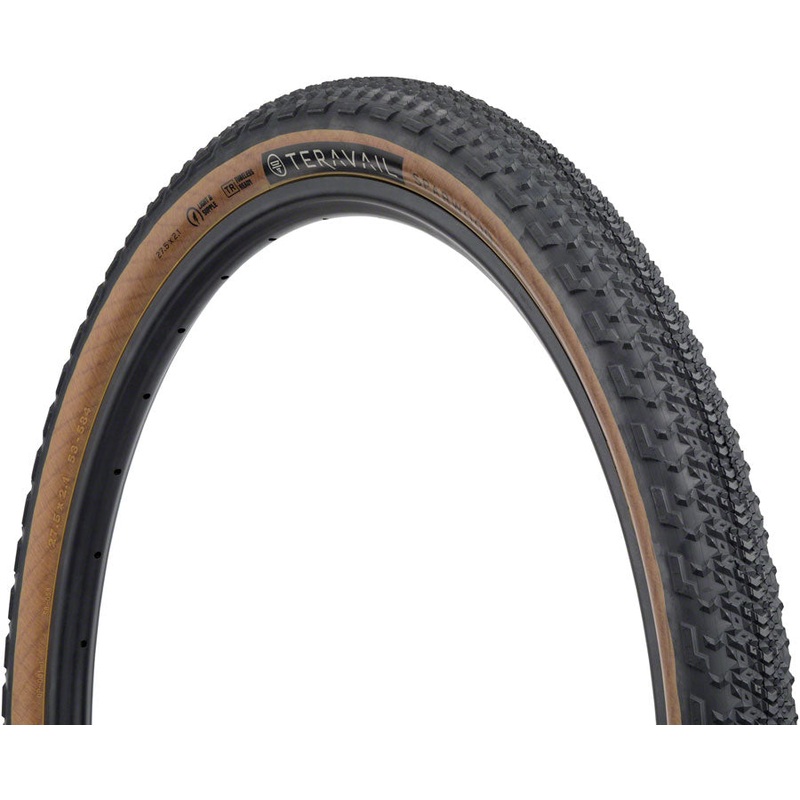 Teravail Sparwood Tire – 27.5 x 2.1 Tubeless Folding Tan Durable Fast Compound