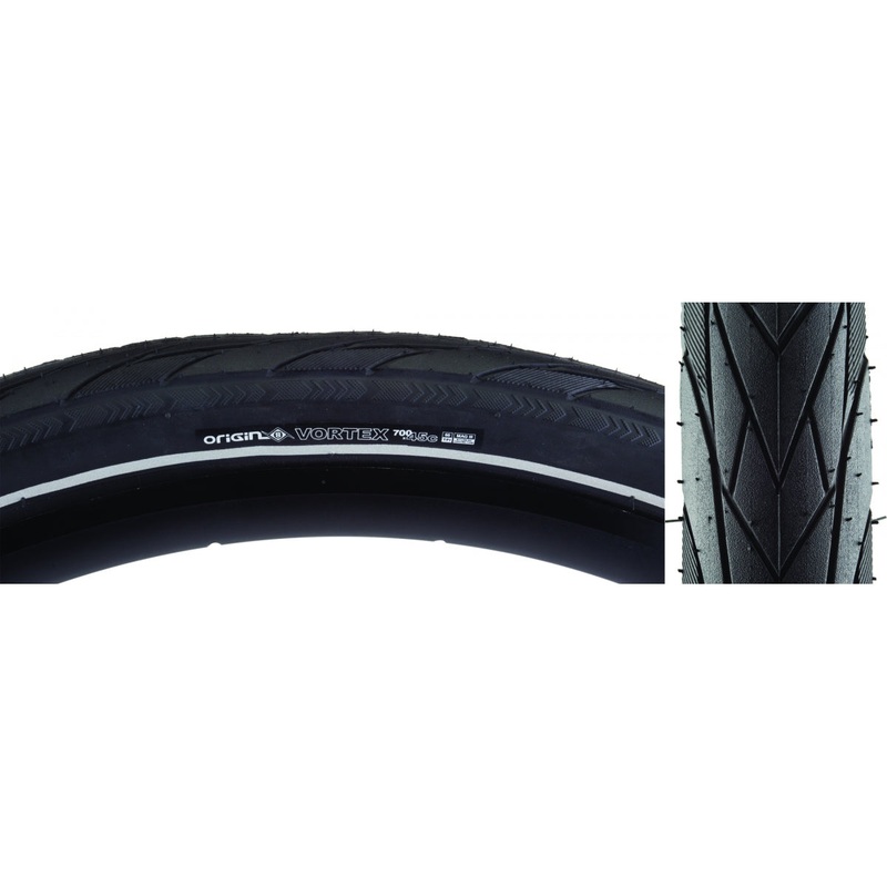 Tire Origin8 Vortex 700X45 Wire Belt Black/Bk/Ref