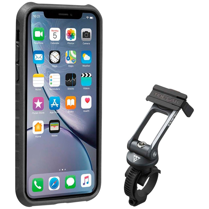Topeak Ridecase with Mount – Fits iPhone XR, Black/Gray