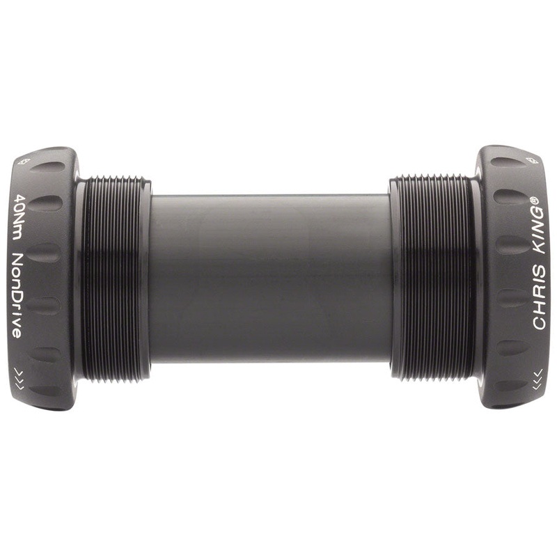 Chris King ThreadFit 24 Bottom Bracket with Fit Kit 4 – English, For Shimano Hollowtech II, Matte Jet