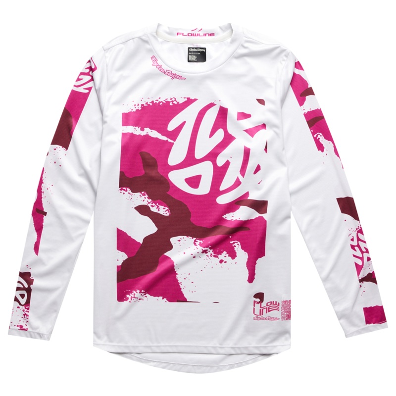 Troy Lee Designs Flowline Long Sleeve MTB Jersey – Youth – Confined – Mist