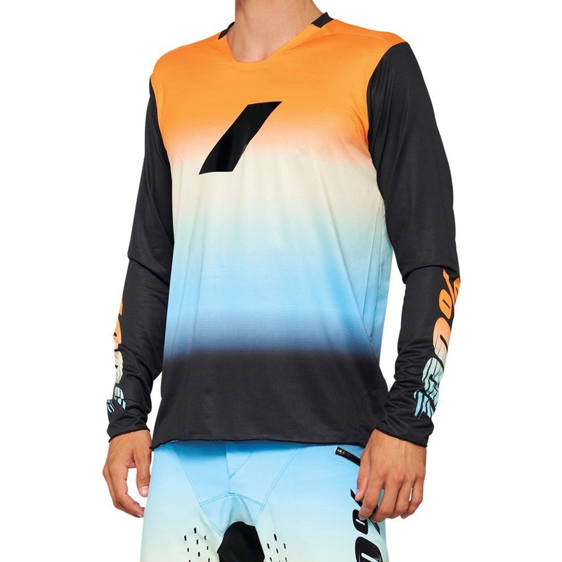 100% R-Core-X Long Sleeve MTB Jersey – Sunset