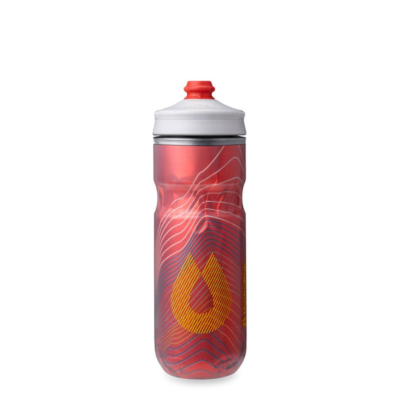 Hydrapak Polar Surge Ascent Insulated Water Bottle – 20oz Red