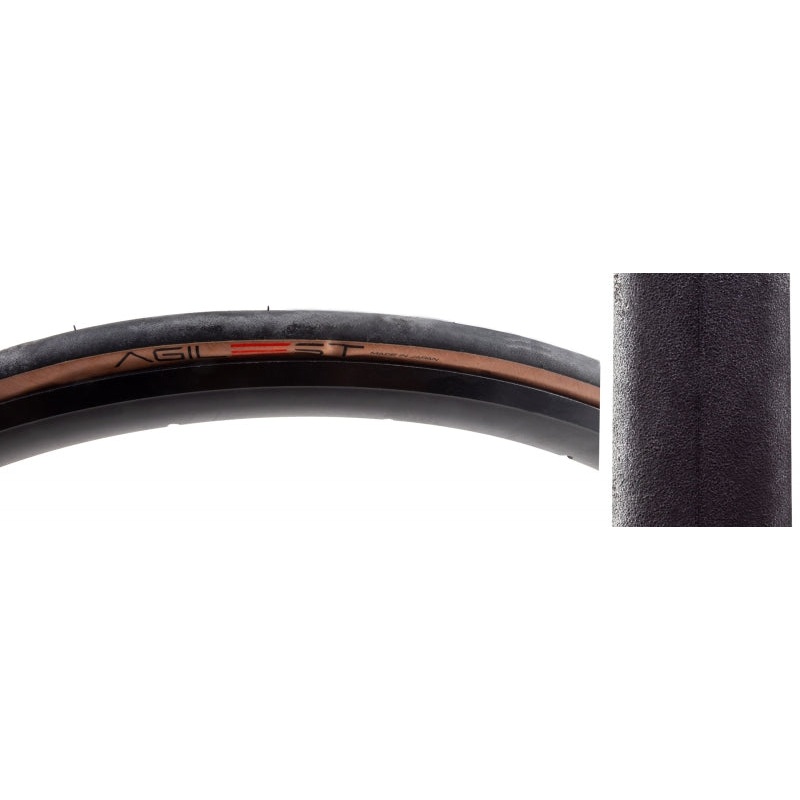Panaracer Agilest Road Tire 700x25C Folding Clincher ZSG AGILE Advanced Extra Alpha Cord Amber