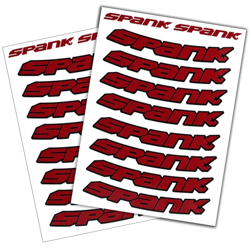 Spank Spank Rim Decals – Red