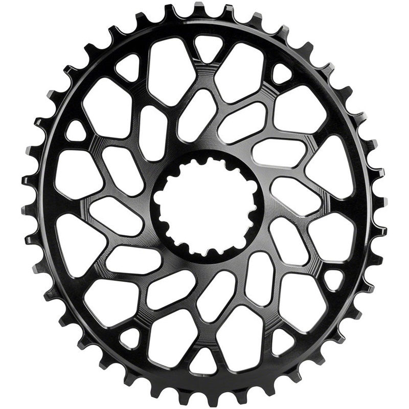 absoluteBLACK Oval Narrow-Wide Direct Mount Chainring – 40t SRAM 3-Bolt Direct Mount 6mm Offset BLK