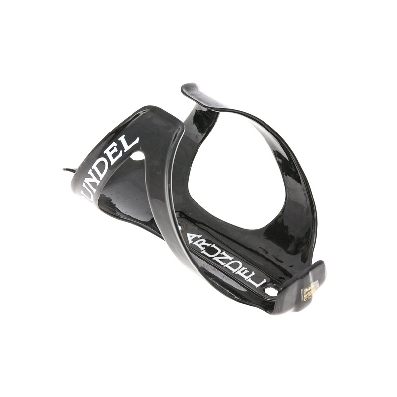 Arundel Dave-O Carbon Water Bottle Cage Gloss Black/White Logo