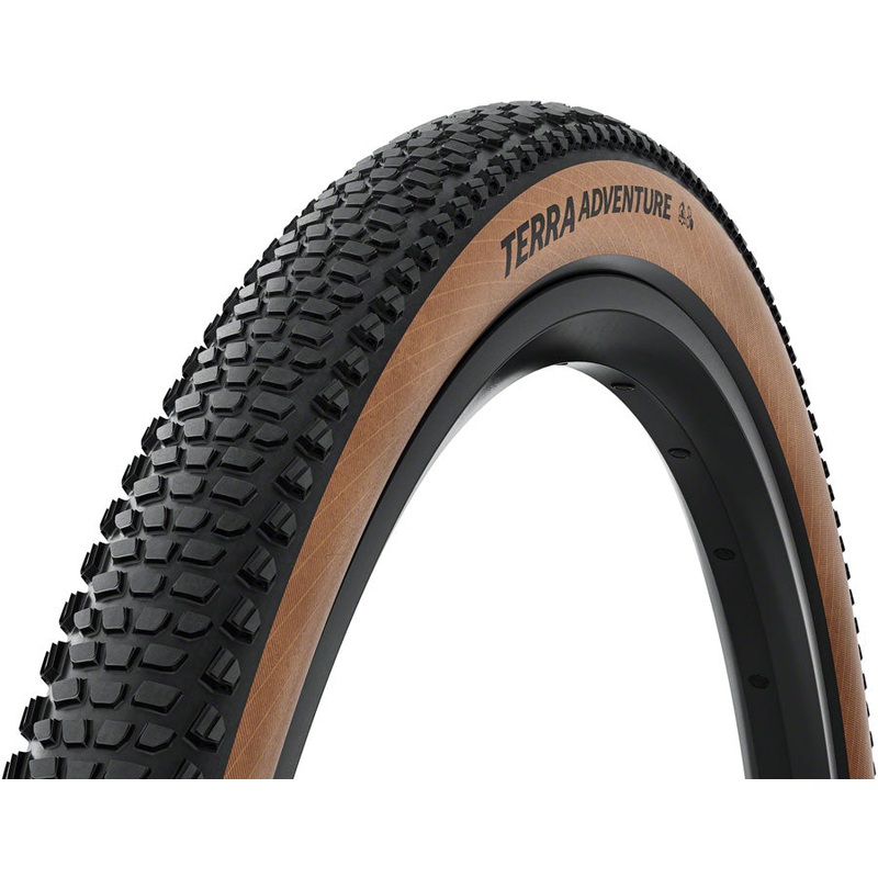 Continental Terra Adventure Tire – 700 x 55, Tubeless, Folding, Black/Transparent, Grip, Trail Casing, E25