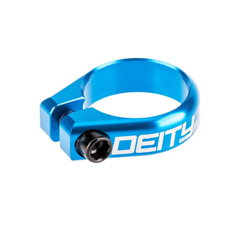 Deity NO LONGER STOCKING  Circuit Seatpost Clamp 38.6mm Bl