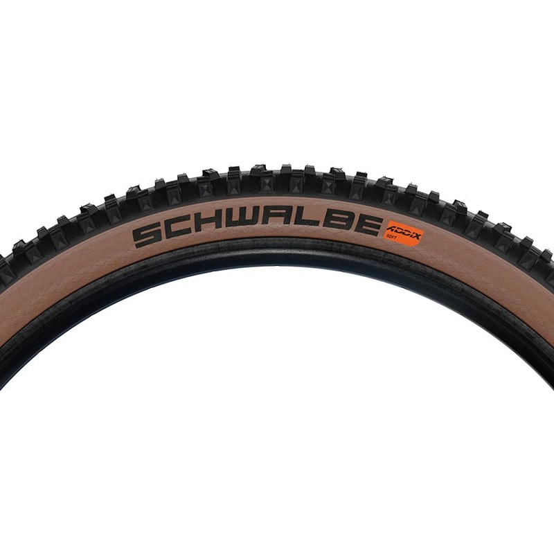 Hans Dampf Addix Mountain Tire 275×2.35 Folding Tubeless Ready Addix Soft Super Trail 67TPI Tanwall