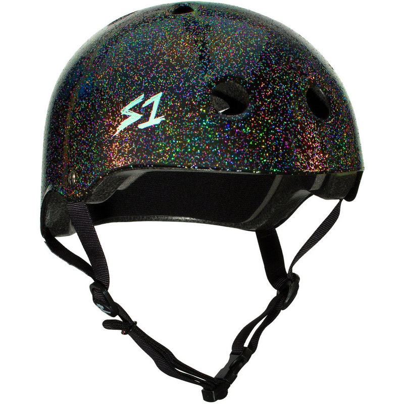 S1 Mega Lifer Helmet – Black Gloss Glitter