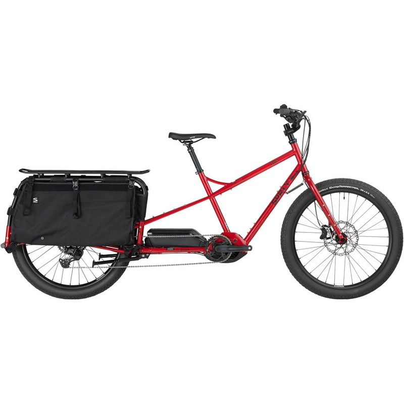 Big Easy Cargo Ebike – 26″ Steel Pile of Bricks Red Small