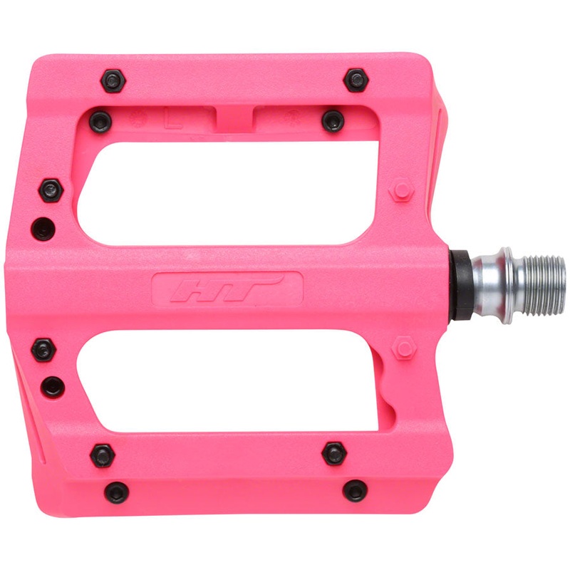 HT Components PA12A Pedals – Platform Composite 9/16″ Neon Pink
