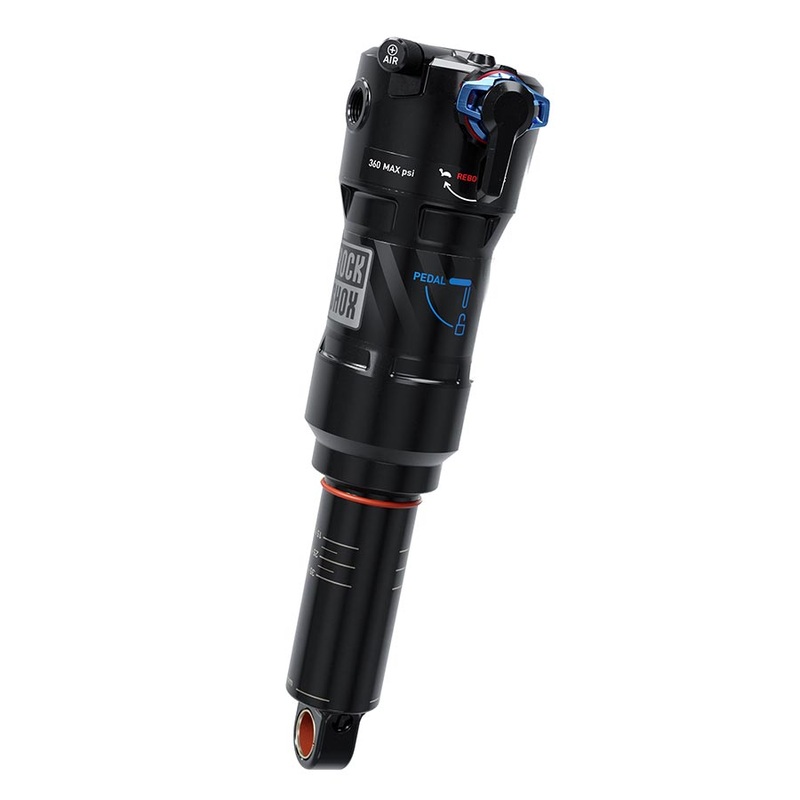 RockShox Deluxe Ultimate RCT C1 Rear shock 210×52.5 Shaft Eyelet: No Bushing Body Eyelet: Standard Linear Air 0Neg/1Pos Tokens LinearReb/MComp 380lb Lockout
