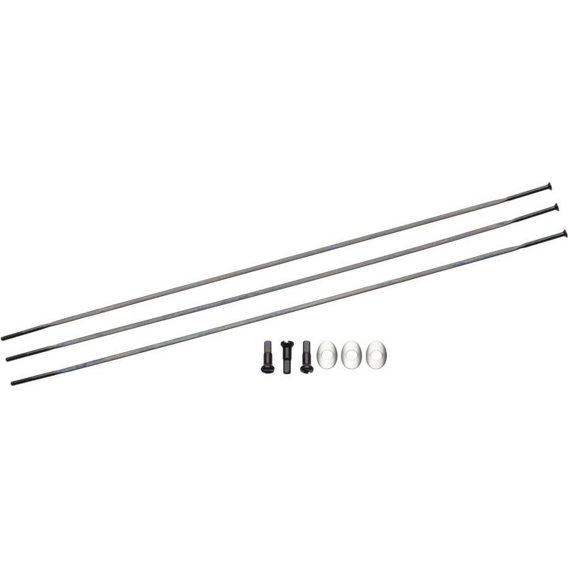 Zipp Straight Pull Spokes and Nipples CX-Ray 284mm Black 3-pack