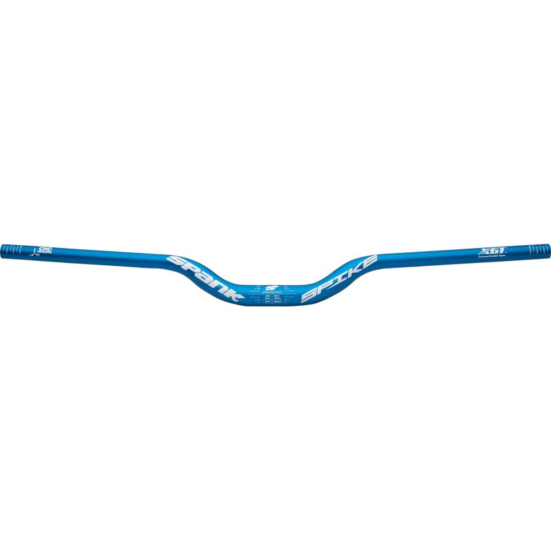 Spank Spike Race Bars 800mm Wide, 50mm Rise, 31.8mm Clamp Matte Blue