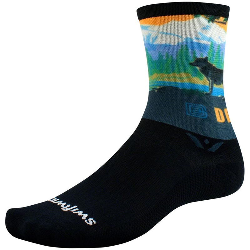 Swiftwick Vision Six Impression National Park Socks – 6 inch, Denali, Small