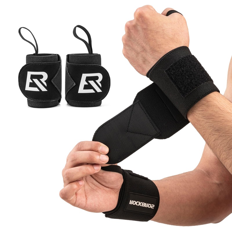 ROCKBROS 22 Wrist Wraps with Thumb Loop Premium Quality for Weightlifting