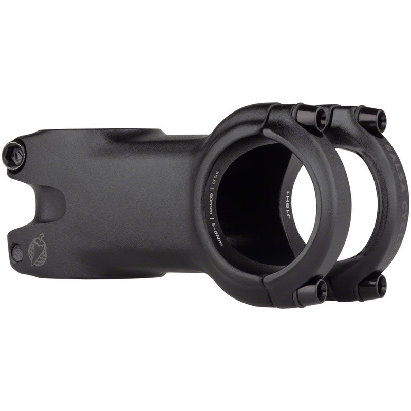 Salsa Guide Trail Stem- 60mm, 35.0 Clamp, 0 Degree, 1 1/8″, Aluminum, Black