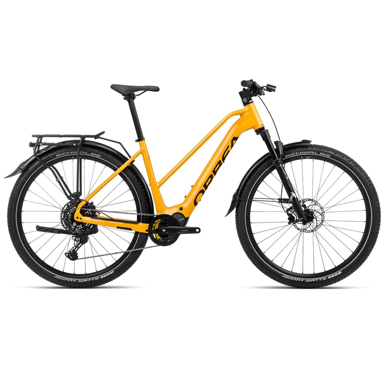 2024 Orbea KEMEN MID SUV 30 Trekking Urban E-Bikes – Large, Mango (Gloss) – Black (Matte)