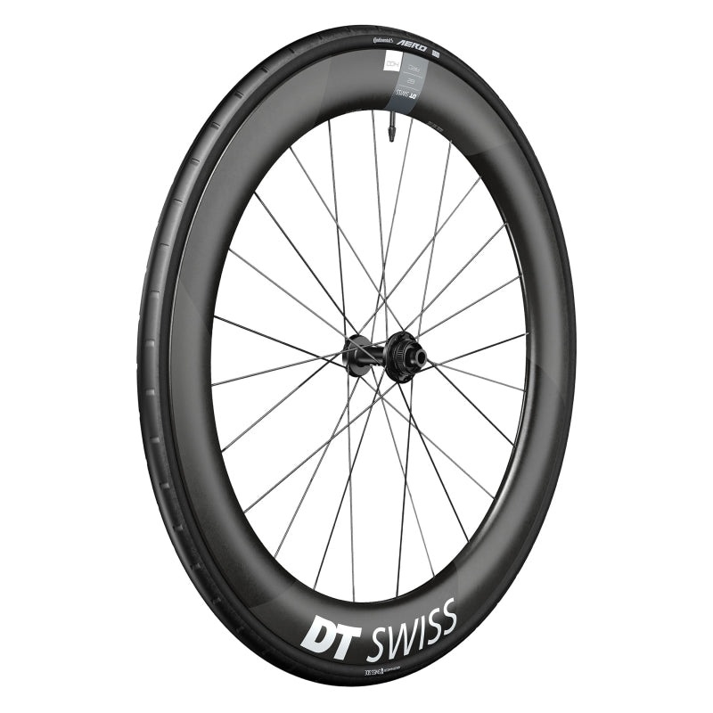 DT Swiss ARC 1400 DiCut 62 Front Wheel – 700 12 x 100mm Center-Lock BLK WTS w/Aero 111 Tire