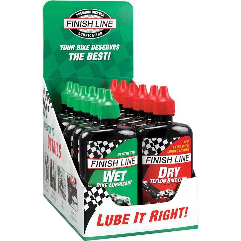 Finish Line Wet and Dry Bike Chain Lube – 4oz Drip Box of 12